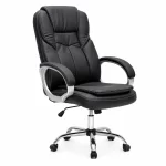 Premium Executive Leather Chair - Black