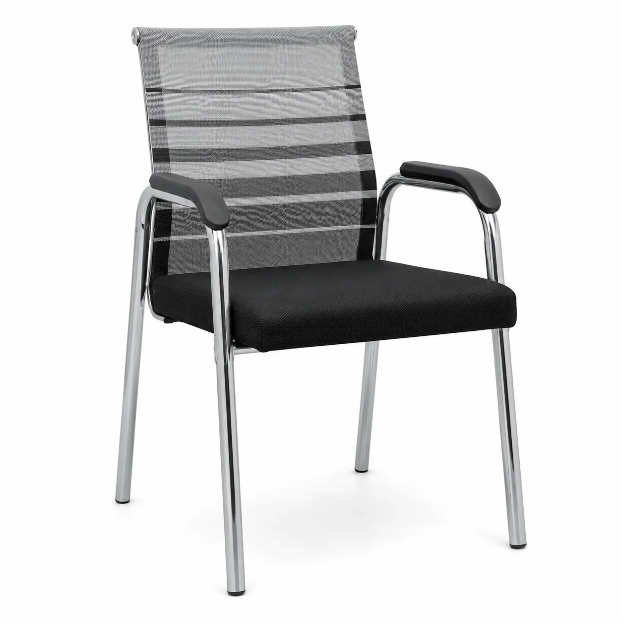 Modern Visitor Mesh Chair - Black