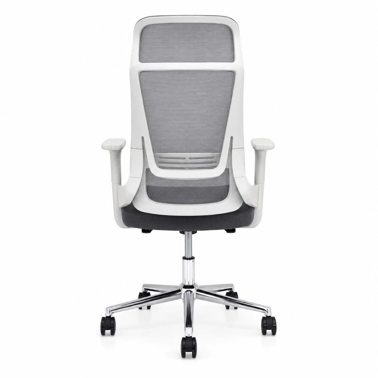Modern Ergonomic Mesh Office Chair - White & Grey