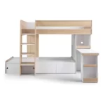 Multifunctional Loft Bed with Study Desk & Storage