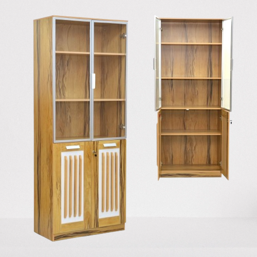 Executive Wooden Display Cabinet with Glass Doors
